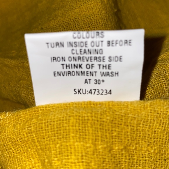 ZANZEA COLLECTION gauze pull over long sleeve chest pockets mustard NWT size 5X - Picture 9 of 10